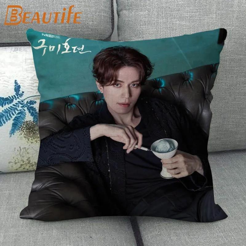 Custom Lee Dong Wook KPOP Pillowcase Wedding Decorative Cotton Linen Pillow Case For Home Pillow Cover 45X45cm One Side