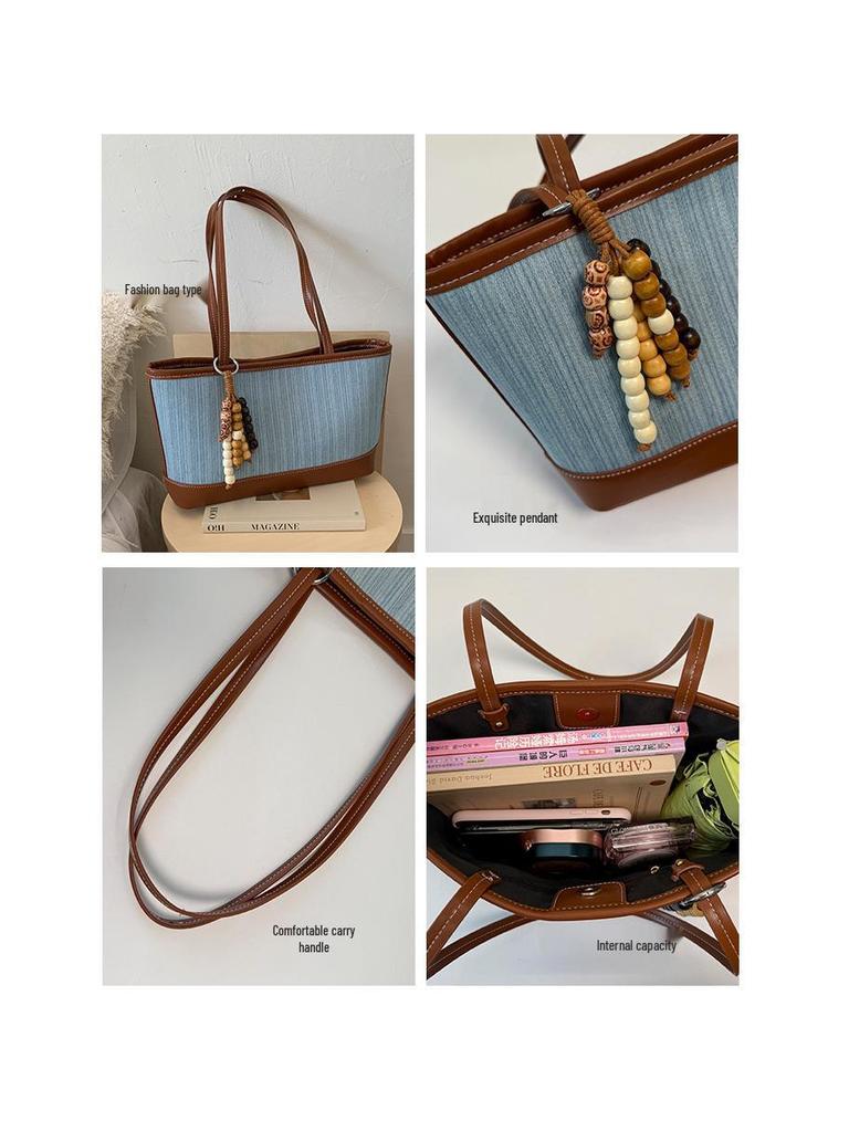 Retro Korean Pleated Underarm Shoulder Bag 2025 - Women's Large Capacity Crossbody Bucket Style