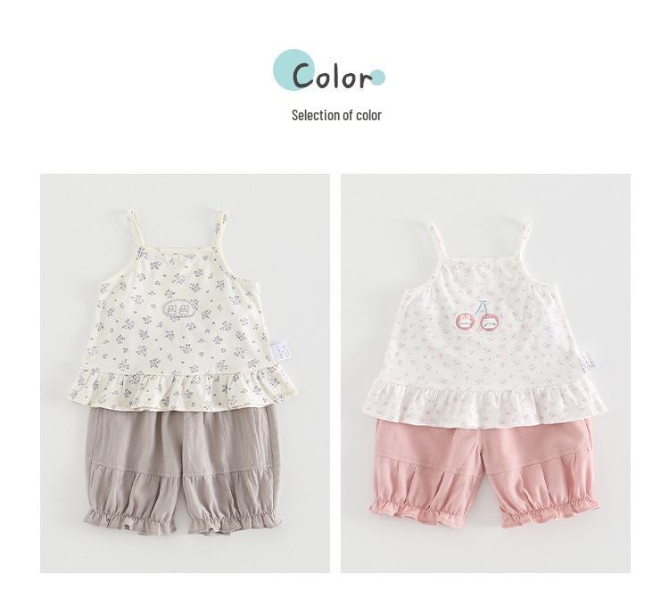 Stylish Summer Tank Top & Pants Set for Girls – Lightweight & Breathable Two-Piece Outfit