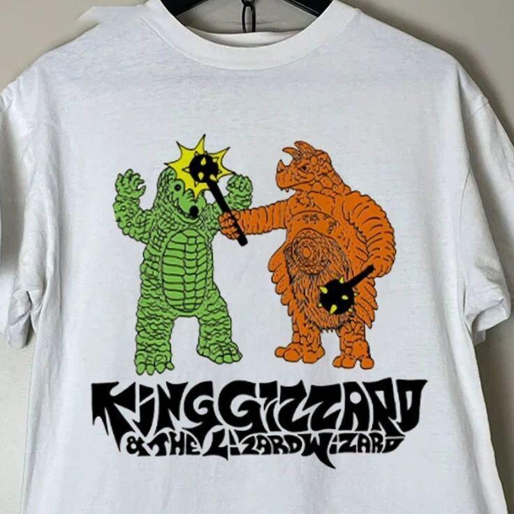 Vtg King Gizzard & The Lizard Wizard Band Shirt Unisex Concert S to 5XL BO187 Unisex T-Shirt XXXL
