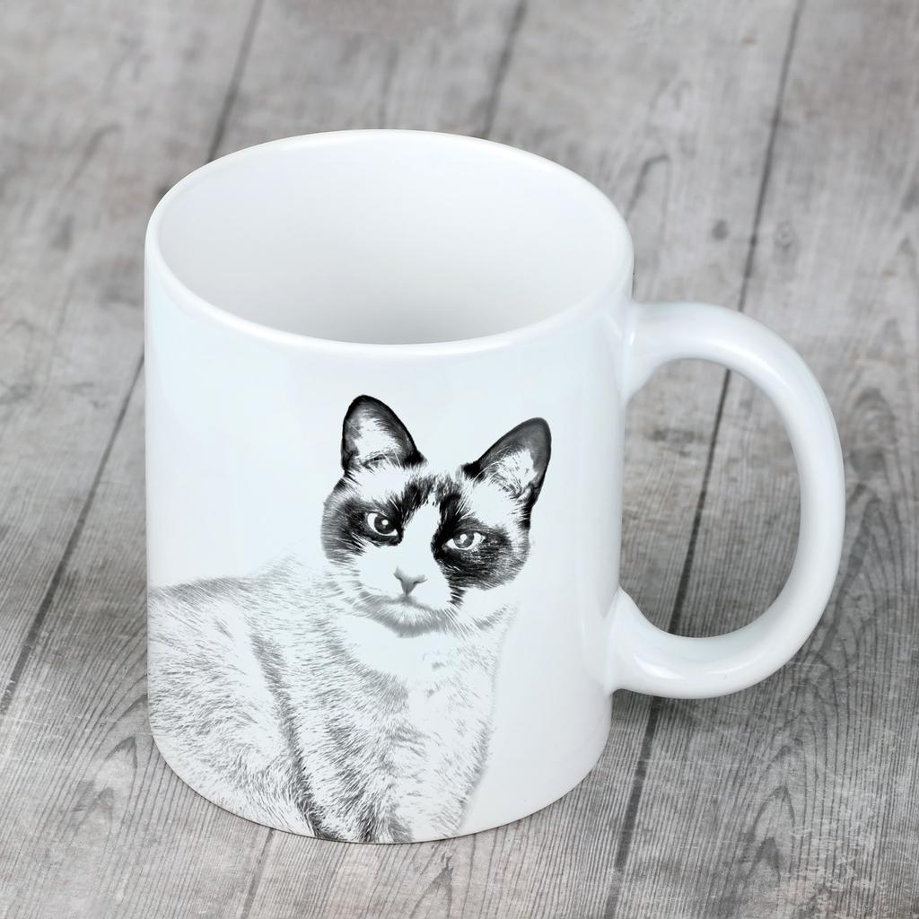Snowshoe - cat mug, cheerful mug for a dog lover, personalized gift from the Art-Dog brand