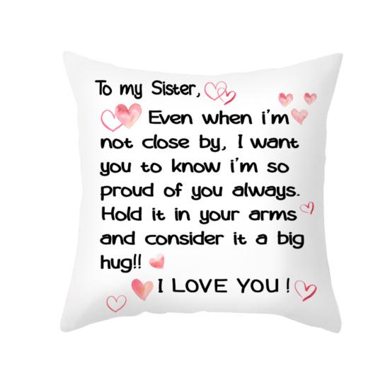 

Чехол на подушку, модный эстетический долговечный чехол для подушки с тонкой строчкой, подушка с надписью «Любовь», чехол, наволочка для подарков B