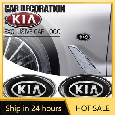 2026 Hot Car Sticker Car Door Side Aluminum Emblem Fuel Cap Auto Accessories For Kia Sportage 3 Rio K2 Ceed Carnival Picanto Sou