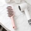 Kids Vented Hair Brush with Ergonomic Handle, Blow Fast Drying Scalp Massage Brush, Detangling Brush for Long Thick Curly Wet Hair