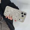 Silver Water Ripple Phone Case for iphone 17 16 15 14 13 11 12 Pro Max X XS Max XR Shockproof Soft Silicone Cover
