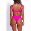 2025 New Sexy Solid Swimwear Swimsuit Women Two Piece Bikinis Set Bathing Suit Beach Female Push Up Biquinis
