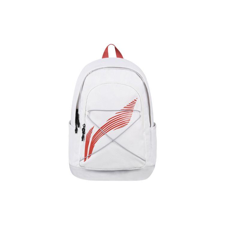 Li-Ning Casual Versatile Drawstring Zipper Backpack Kids Backpacks Red YBST181-4 Red