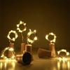 20LEDs Solar Wine Bottle String Light Solar Copper Wire Fairy Lights Cork Shape Christmas Lamp For Wedding Party Garden Decor