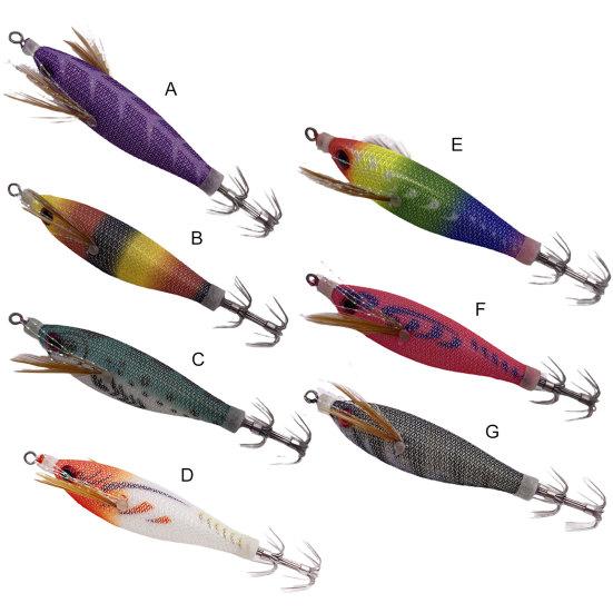 8cm/6g Luminous Shrimp Bait Sharp Squid Hook Simulation 3D Fisheye Jigging Fishing Outdoor