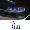 For Nissan Sentra Sylphy - Aluminum Blue Window Lift Panel Switch Decor
