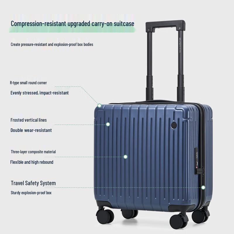 OIWAS 18-inch Hardside Carry-on Suitcase