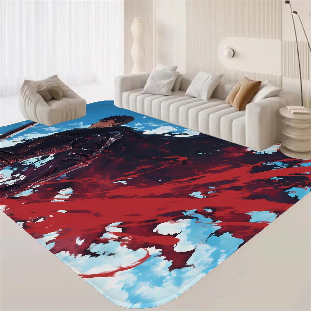 Berserk Guts Hallway Carpet Retro Multiple Choice Living Room Kitchen Rug Non-Slip Welcome Rug