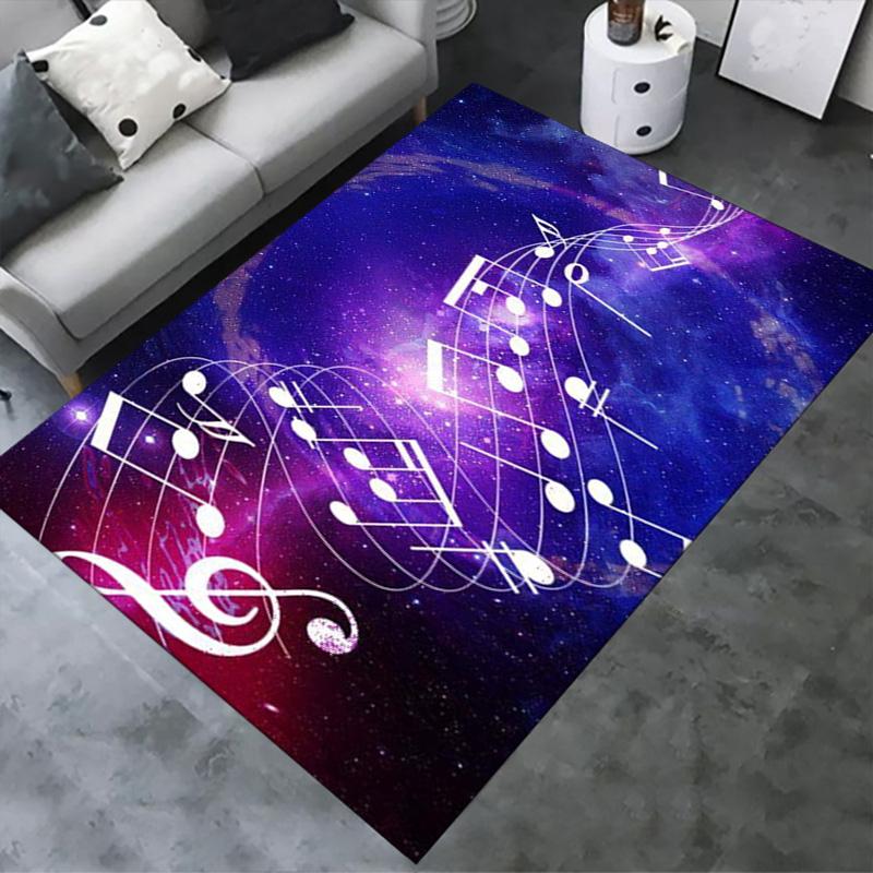 Musik Teppich für Wohnzimmer Schlafzimmer Zuhause Sofadekoration, Kinder Spiel rutschfeste Bodenmatte