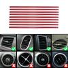 10Pcs A/C Air Conditioner Air Outlet Decoration Strips Interior Parts Auto Accessory 6 Color Car Tuning Accessories Products DIY