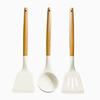 3 Stück/Set Beige Kochwender Spatel Schöpflöffel Küchenutensilien Kochgeschirr Pfannkuchen Bratpfanne