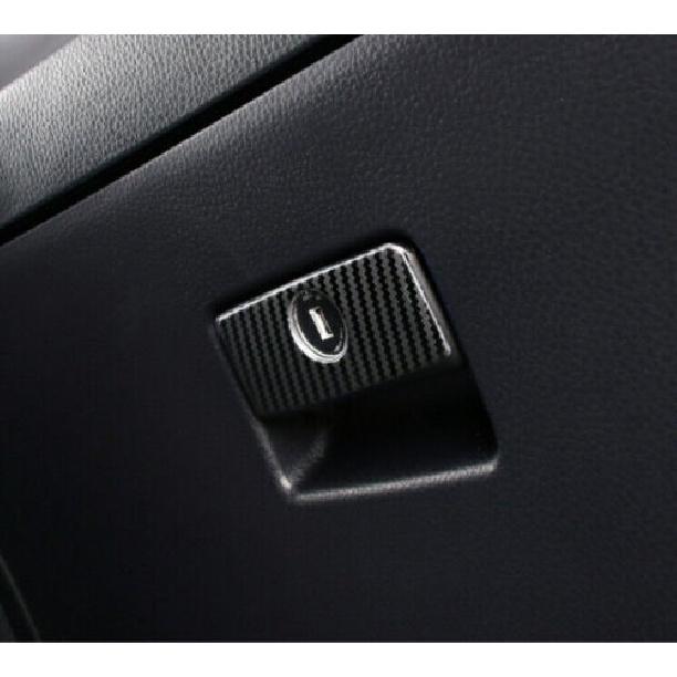 For Toyota Highlander Co-Pilot Handle 2014- Steel Carbon Fiber Cover Trim