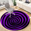 1pc Spiral Pattern Office Round Area Rug,  Mat Suitable ForOffice, Under Office Chairs Bedroom Living Room Home Decor, Room Deco