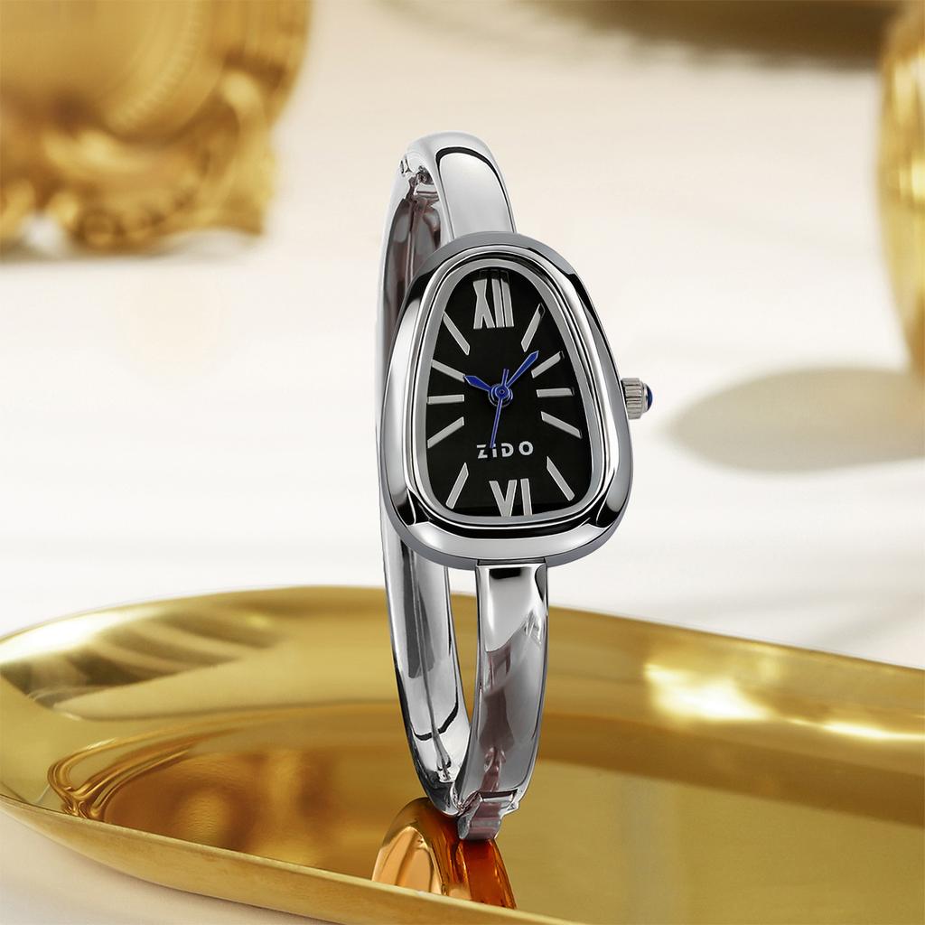 Watch Women'S Fashion Quartz Watch Light Luxury Premium Niche Design Oval Bracelet Watch
