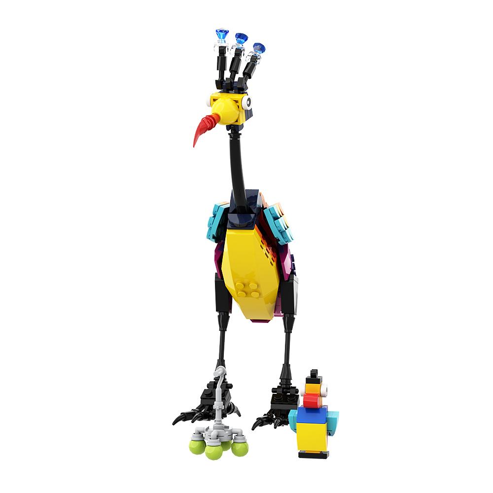 Gobricks MOC Up Kevin The Bird Peluche Constructing Block Educational DO-IT-YOURSELF Playthings Flying Balloon House Kid Birthday Gift
