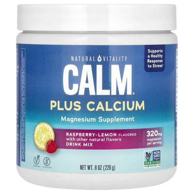 CALM, with Calcium, Raspberry-Lemon, 8 Oz (226 G)
