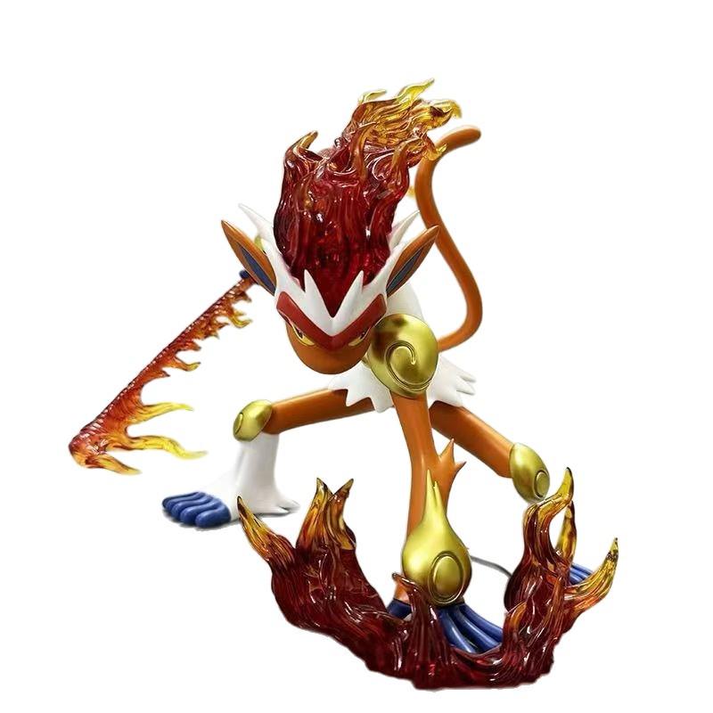 Pokémon Infernape Evolution Set: Monferno Desktop Figure Model in Box.