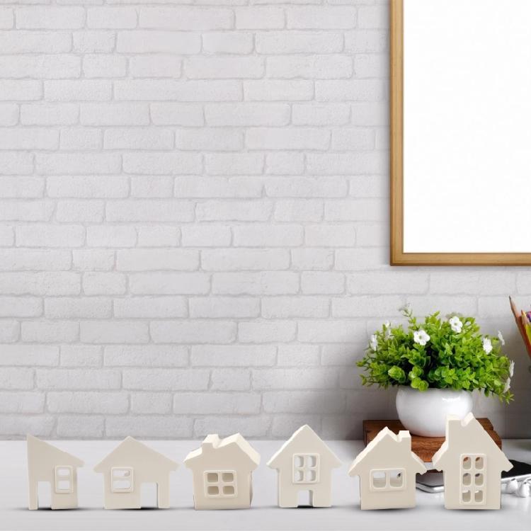 6-in-1 Haus Harzformen Gips Silikonformen für Epoxidharz Kerzen Seifenherstellung Fondant Schokolade Silikonformen