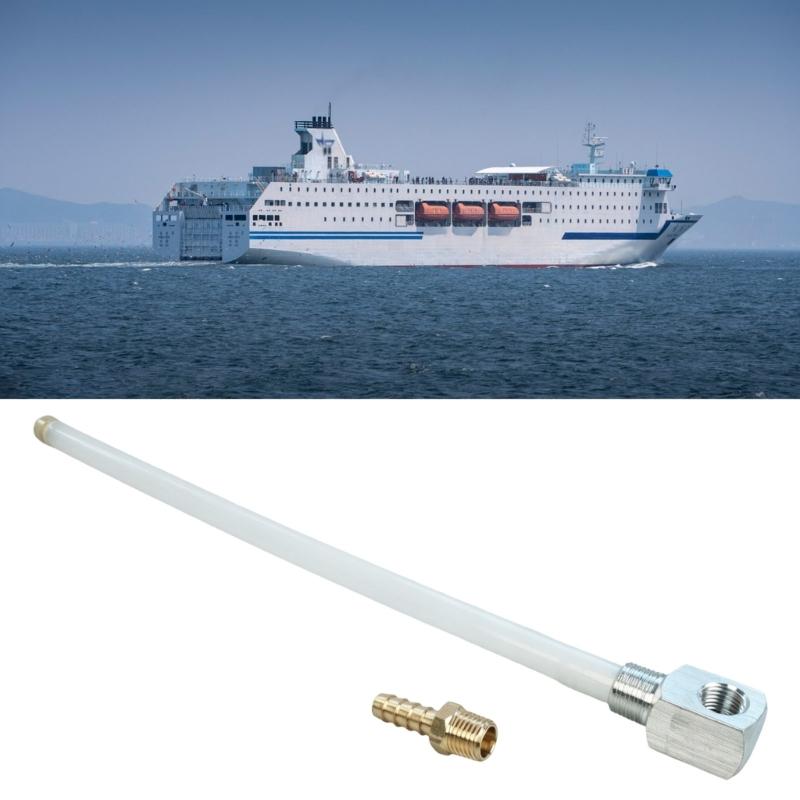 Replacement Marine Fuel Pickup Tube 12 Inch Tank Assembly with Threaded Head Hose Barb Fitting for Marine Fuel System Service on Boats
