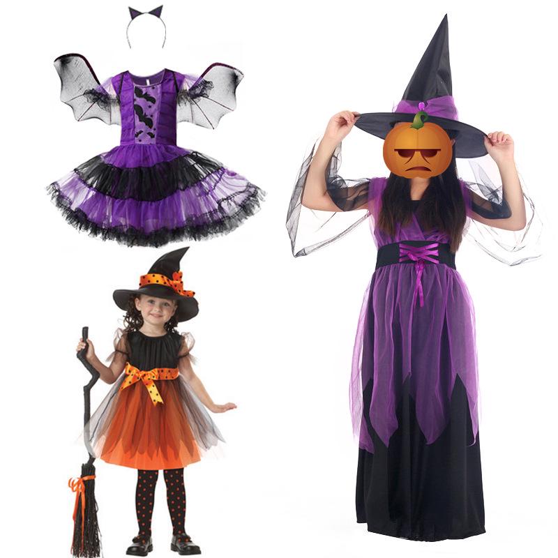 Kinder Anime Cosplay Hexe Halloween Kostüm Set