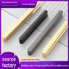 Modern Minimalist Gold Cabinet Handle, Light Luxury I-Shaped Black Drawer Pull