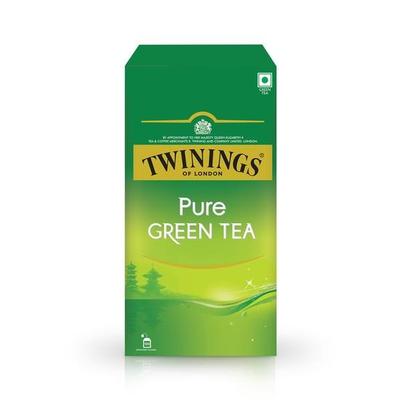 Twinings Pure Green Tea, 100 Tea Bags| Pack of 1| Perfectly Balanced & Refreshing Taste| Handpicked Leaves| Enjoy a Hot Cup of Tea