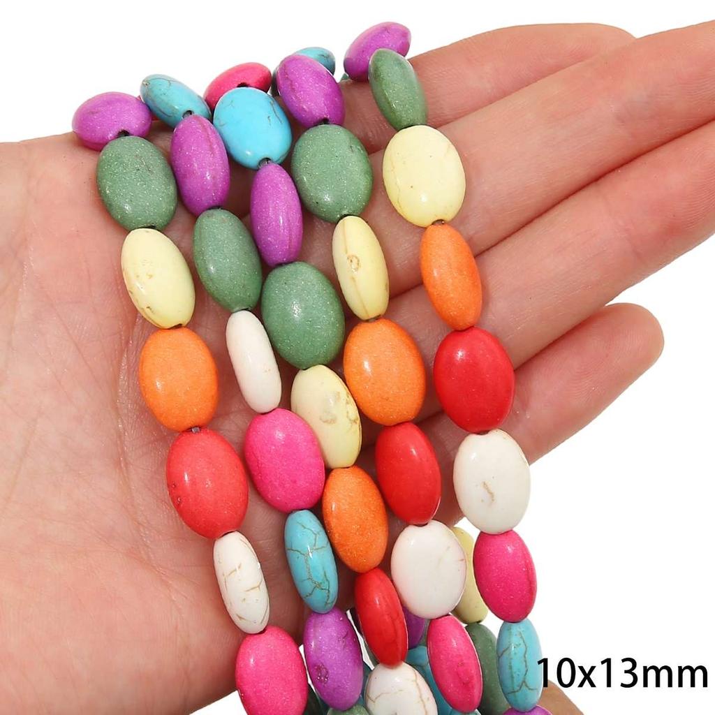 Synthetic Colour Turquoise Various Shapes of Colour Beads For Handmade Bracelet Necklace Keychain DIY Craft Jewelry Making Accessories