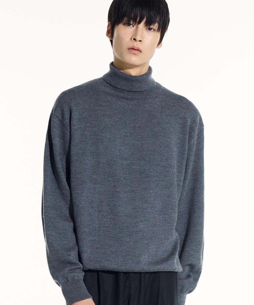 SIECLE Essential Turtleneck Knit (Gray)