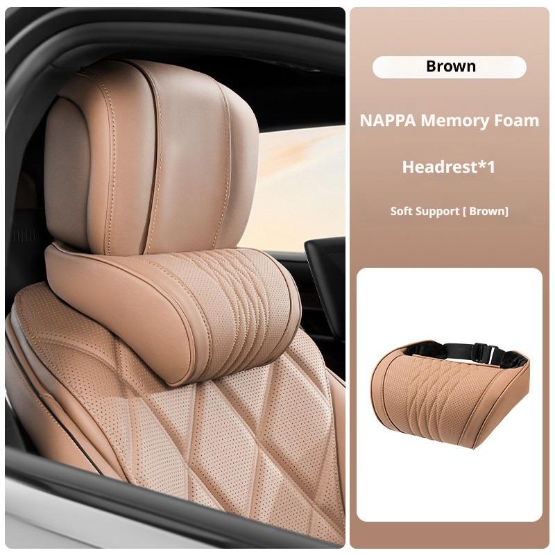 Luxury Nappa Leather Latex Car Neck