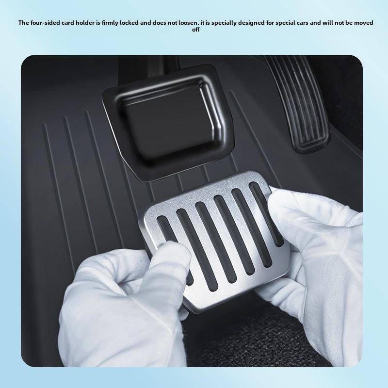For Tesla Model 3 Y Model 3 Highland Model Y Juniper 2pcs Car Accelerator Brake Pedal Anti Slip Mat Foot Pedal Cover Accessories
