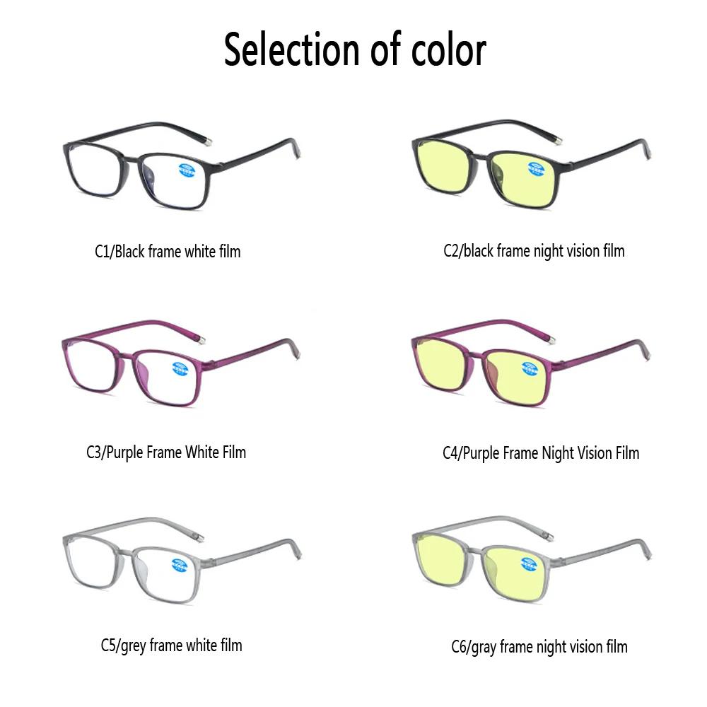 TR90 Intelligent Zoom Reading Glasses Automatically Adjust Reading Glasses Anti-blue Light Night Vision Presbyopic Eyewear