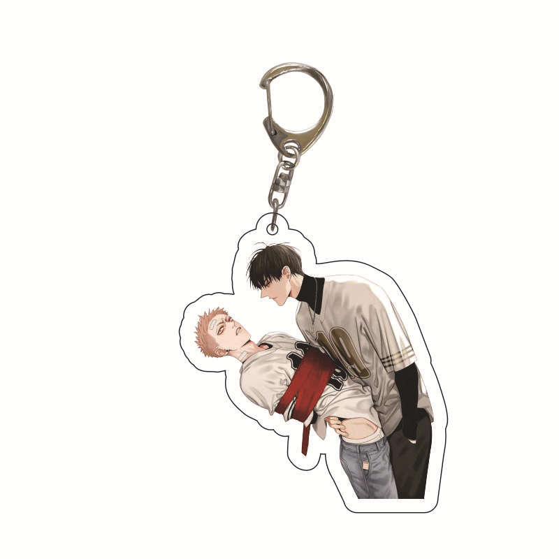 

6CM Anime 19 Days Keychain Mo Guanshan Old Xian He Tian Jian Yi Manga Youth Acrylic Pendant Figure Key Chain For Children Gifts 6 cm