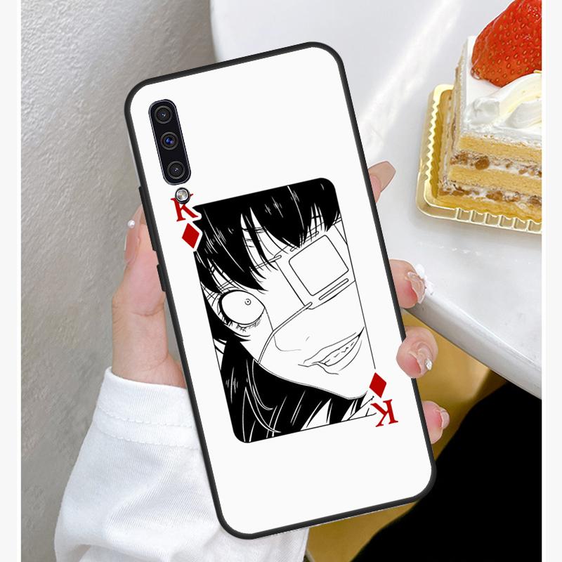 Carcasă de telefon anime Ikishima Midari Kakegurui pentru Samsung Galaxy A50 A70 A02S A20S A21S A52S A12 A32 A52 A72 A51 A71