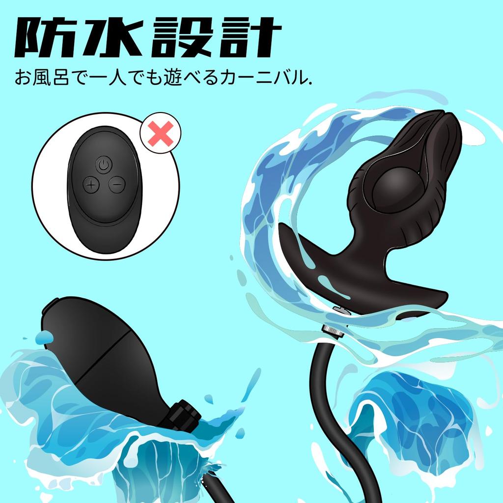 Giftoyou Anal Plug Anal Expansion Device Anal Expansion Pump Types of Vibration Remote Inflatable Silicone with Remote Control Anal Development SM