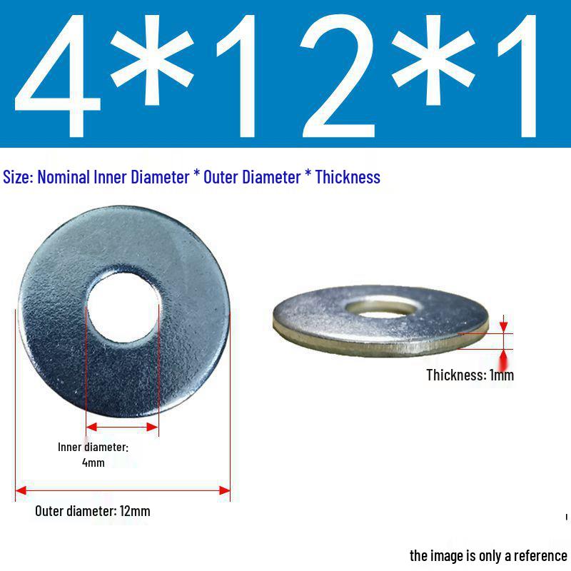 Galvanized Flat Metal Washer Spacer M3-M60