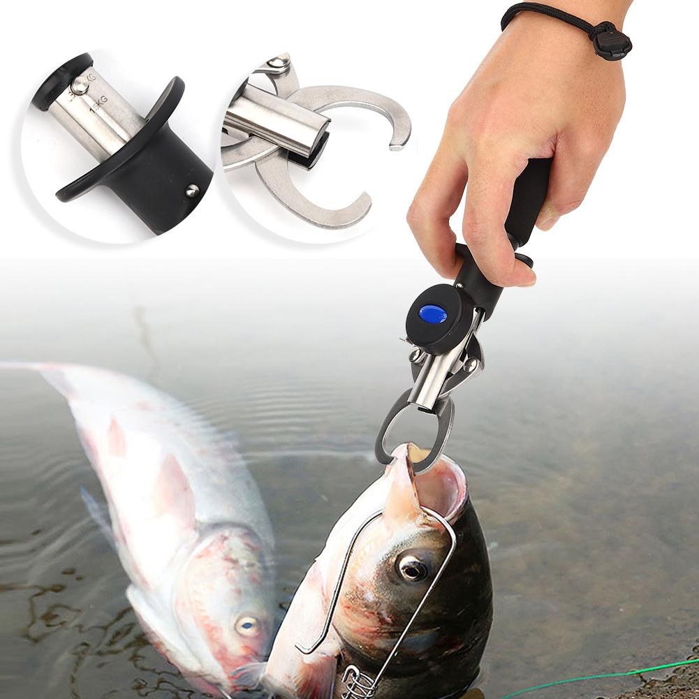 Bærbar Kvalitets Rustfritt Stål Fiskeagn Tang Kontroller Fiskeleppe Klemme Tilbehør med Lanyard