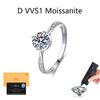 Sterling Silver 925 Round Cut Brilliant 0.8CT VVS D Moissanite Rings for Women Engagement Eternal Unwavering Love Manufacturer