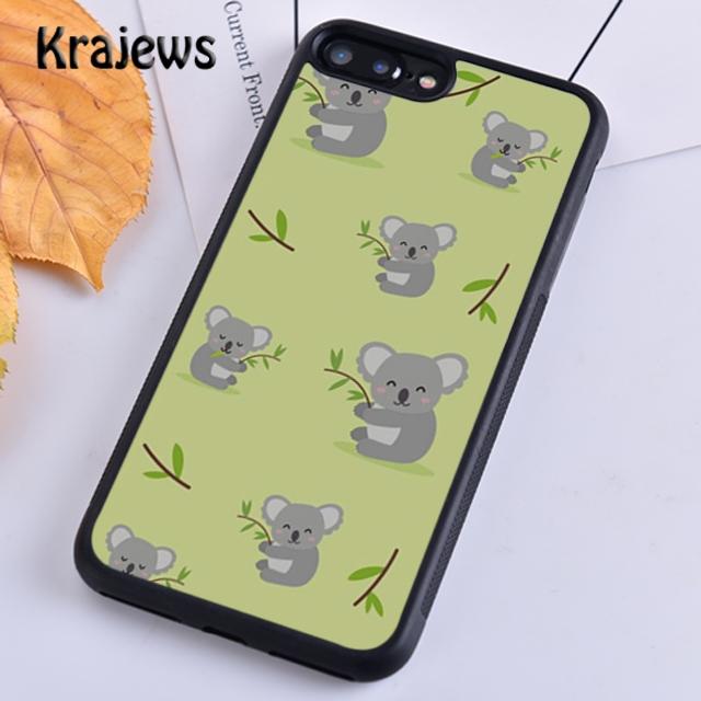 Krajews Cute Cartoon Koala TPU Phone Case Cover For iPhone 17 Air 16 15 14 plus 11 12 13 pro max coque Shell Fundas