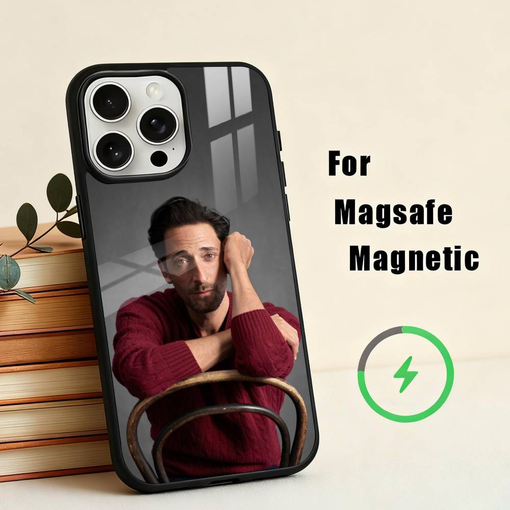 COOL A-Adrien B-Brody Actor Phone Case For iPhone17,16,15,14,13,12,11 Plus,Pro Max Magnetic For Magsafe Wireless Charging