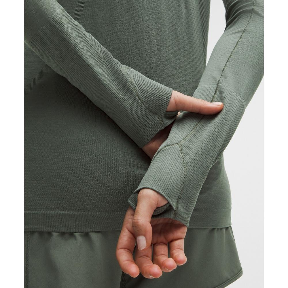 Lululemon Swiftly Tech Long Sleeve Shirt 2.0  Hip Length Willow Leaf Willow Leaf