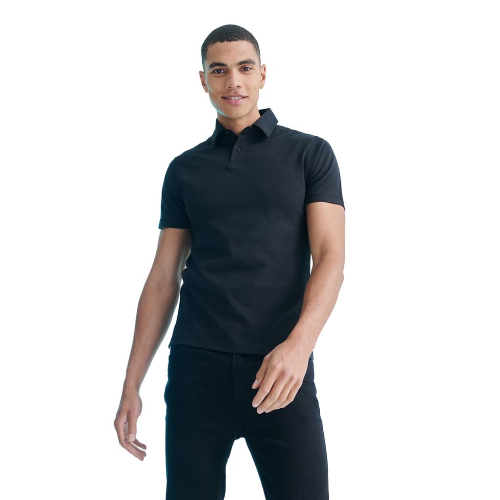 Skinni Fit Herren-Pique-Stretch-Poloshirt