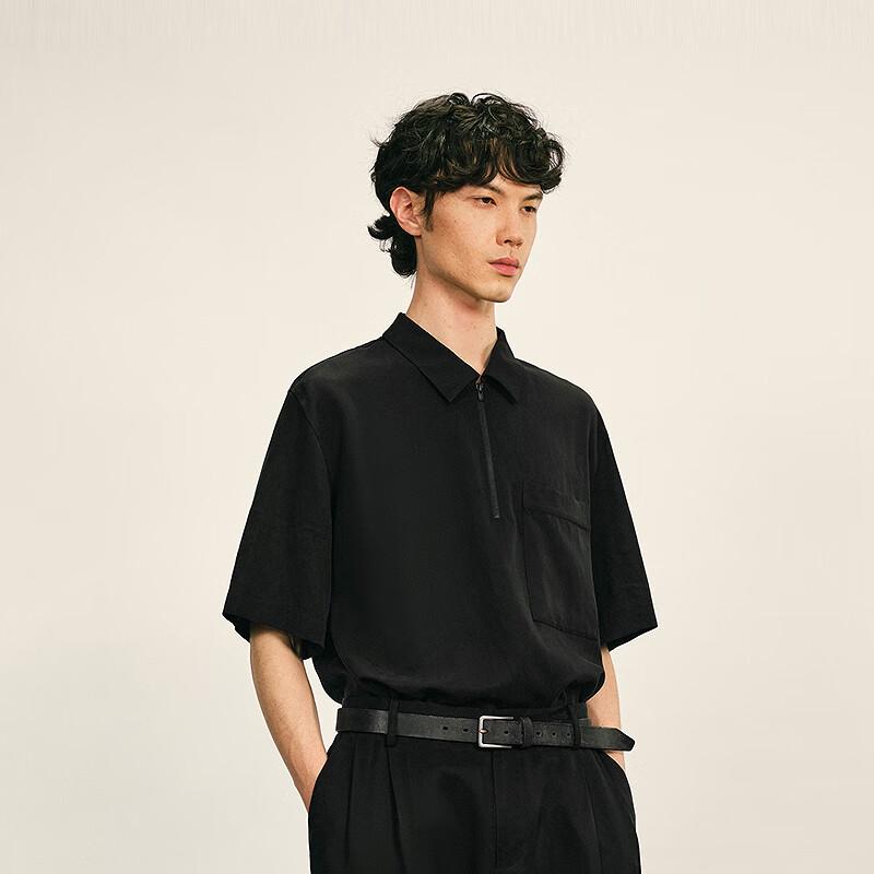 CROQUIS Men's 2025 Autumn Short Sleeve Lapel Shirt