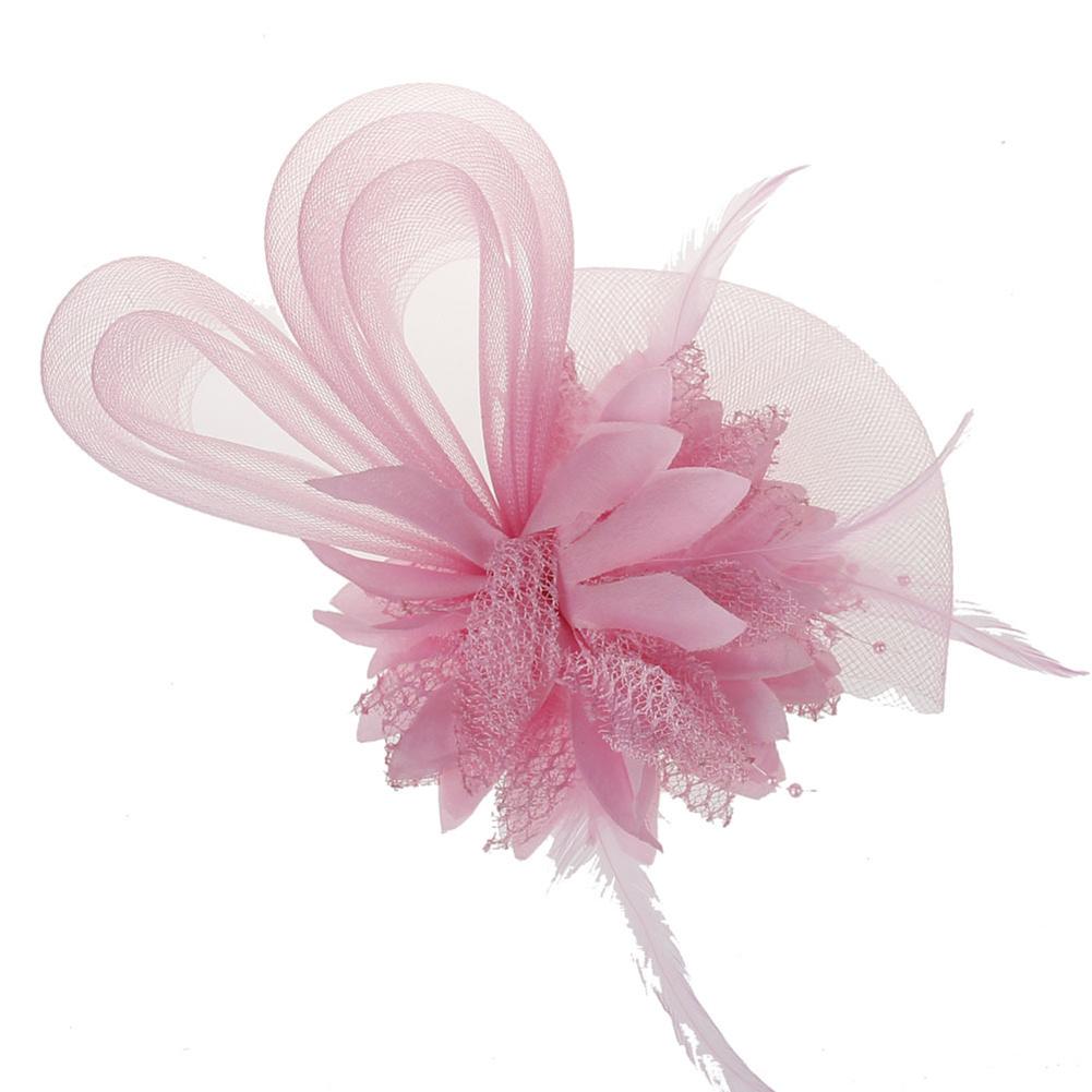 Bridal Jewelry Elegant Flower Women Stylish Hair Ornament Feather Headband Shimmer Headdress