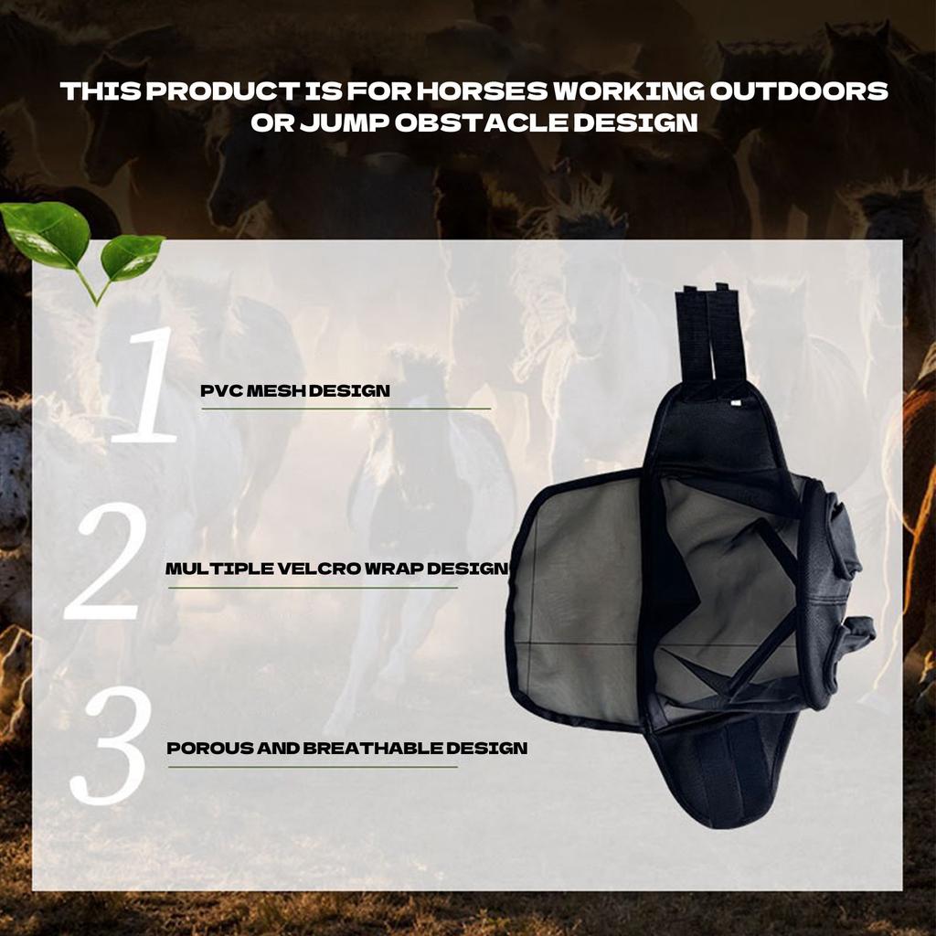 Donkey Fly Mask With Ears Protections Breathable Mule Fly Mask With Long Ears Protections From Soft Mesh Fabric With Adjustable Fastener