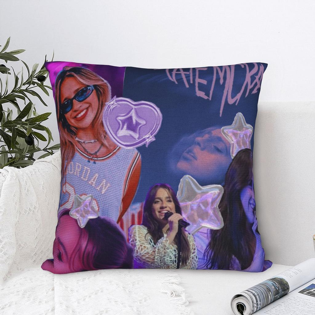 Decorative Pillowcase Tate Mcrae Pop Singer Product Car Pillow Case Cover Square Style Multi-Size