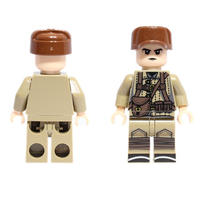 Militärische Soldaten des 2. Weltkriegs, Minifiguren, verschiedene Länder, Bausteinziegel, Weihnachts- und Geburtstagsgeschenk für Jungen und Kinder